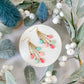String of Christmas Bulbs Polymer Clay Earrings
