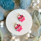Nostalgic Beagle Dog on House Polymer Clay Earrings