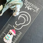 Pink Christmas Ghost with Gift Polymer Clay Earrings