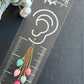 String of Christmas Bulbs Polymer Clay Earrings