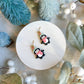 Penguin Earrings with Scarf and Beanie Polymer Clay Earrings