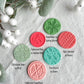 Pink Christmas Textured Polymer Clay Badges | Nurse and Teacher Retractable Badges