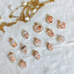 Coffee Lovers Transfer Paper Designed Polymer Clay Jewelry Charms