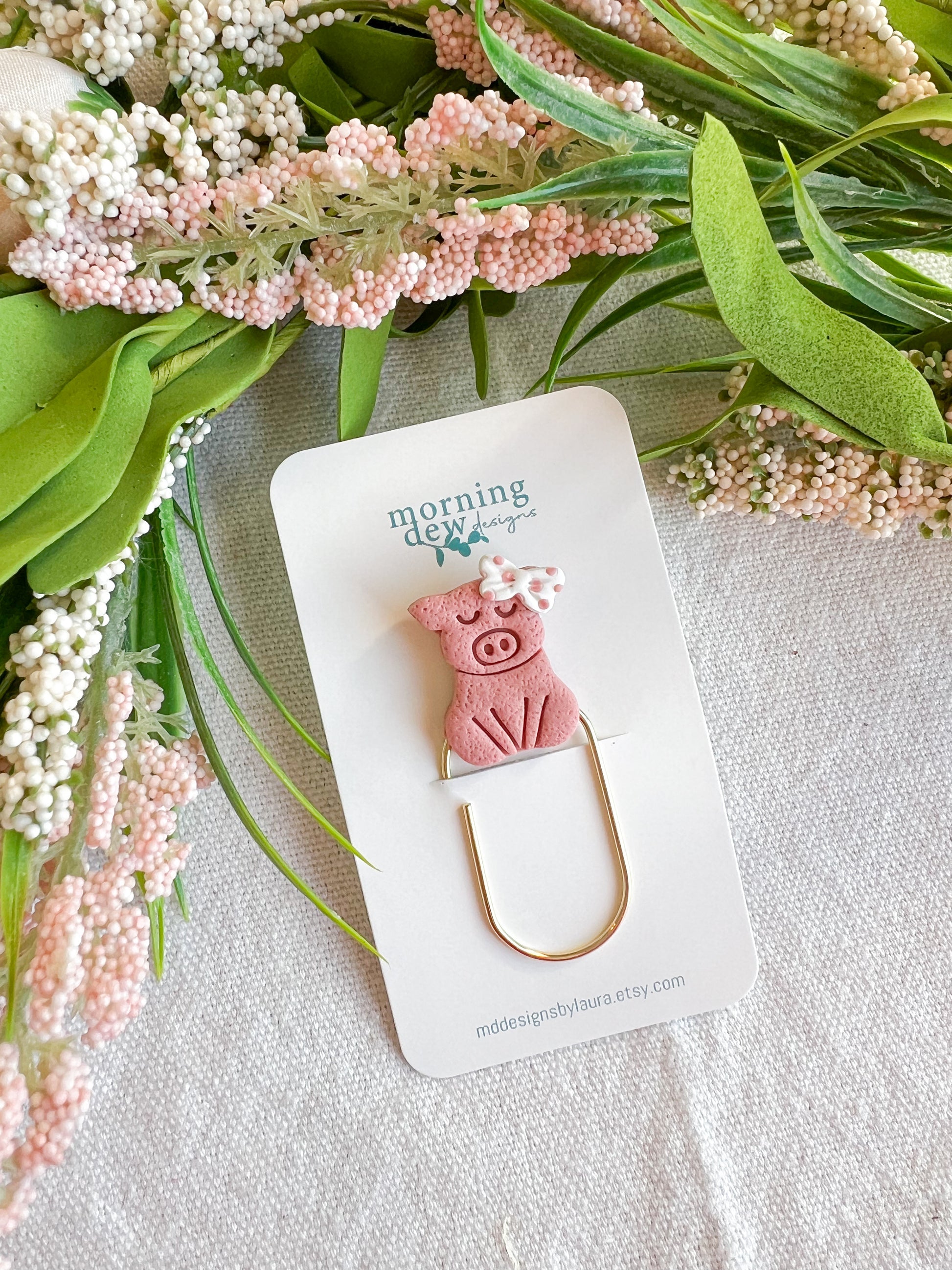 Polymer Clay Paper Clip Bookmarks