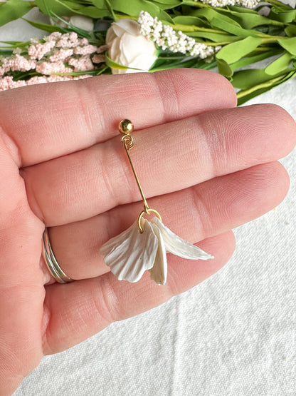 Pastel Mini Petal Drop Polymer Clay Earrings