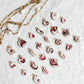 Valentines Day Red Heart Polymer Clay Jewelry Charms
