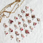Valentines Day Red Heart Polymer Clay Jewelry Charms