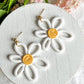 Daisy Doodle Polymer Clay Earrings