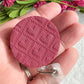 Pink Valentines Textured Polymer Clay Badges | Nurse and Teacher Retractable Badges