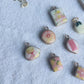 Pink Lemonade Themed Transfer Paper Designed Polymer Clay Necklace Charms (Charms Only)