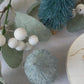 String of Christmas Bulbs Polymer Clay Earrings