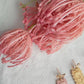 Pastel Scalloped Frame Flower Embossed Polymer Clay Earrings