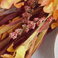 Ombre Fall Colored Leaf Polymer Clay Hoops