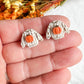 Knitted Mini Pumpkin Sweater Studs