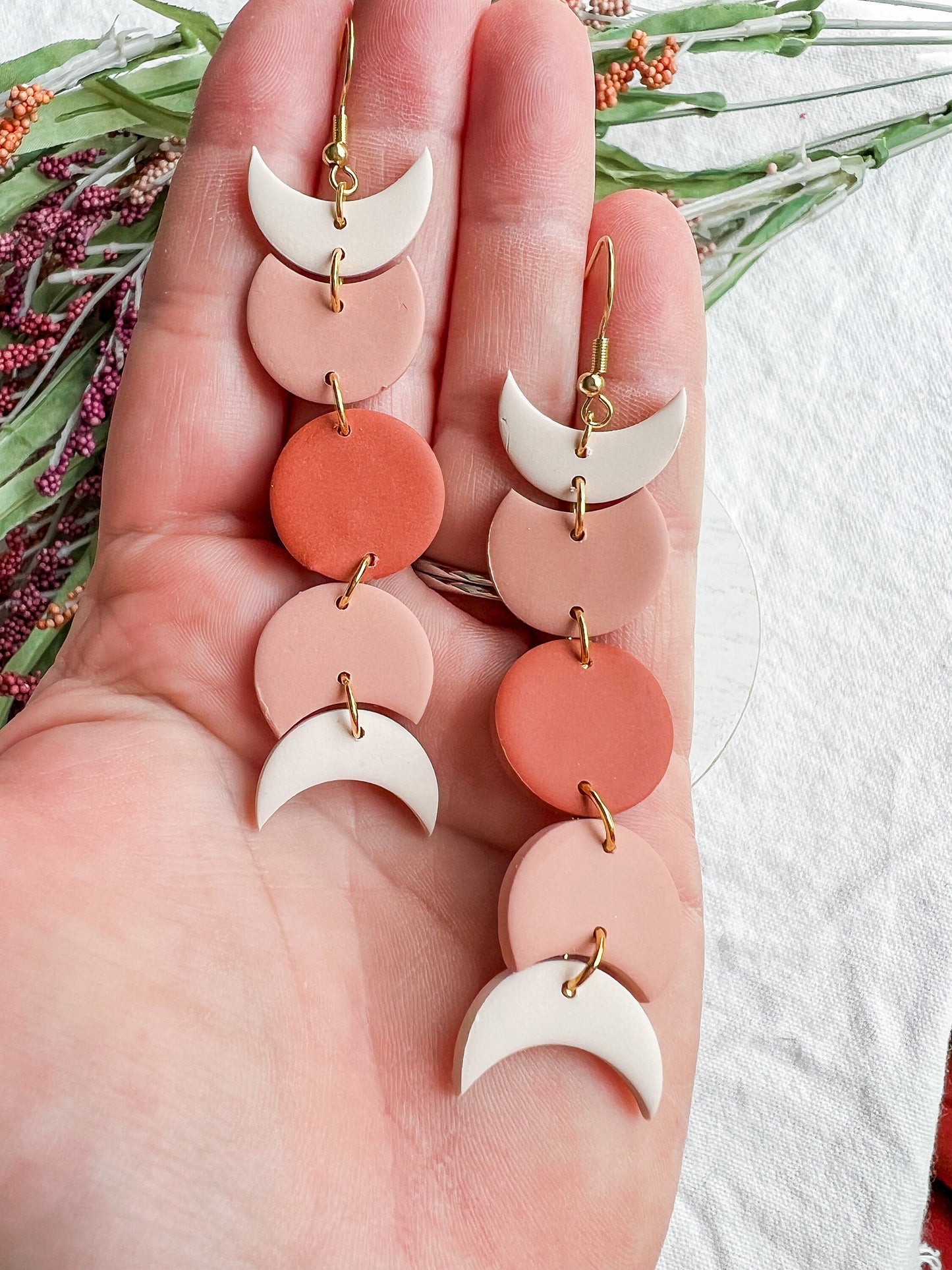 Fall Moon Phase Dangles