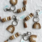Ombre Neutrals Rainbow Keychain