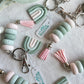Soft Pastel Rainbow Keychain