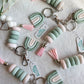 Soft Pastel Rainbow Keychain