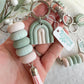 Soft Pastel Rainbow Keychain