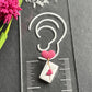 Valentine's Day Love Letter Heart Seal Dangles