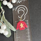 Christmas Red Gingerbread Sweater Dangles