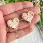 Soft Pink Heart Balloon with Heart Chain Dangles