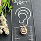 Mini Soft Pink Gold Heart Dangles