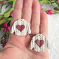 Heart Knit Valentine's Day Sweater Dangles